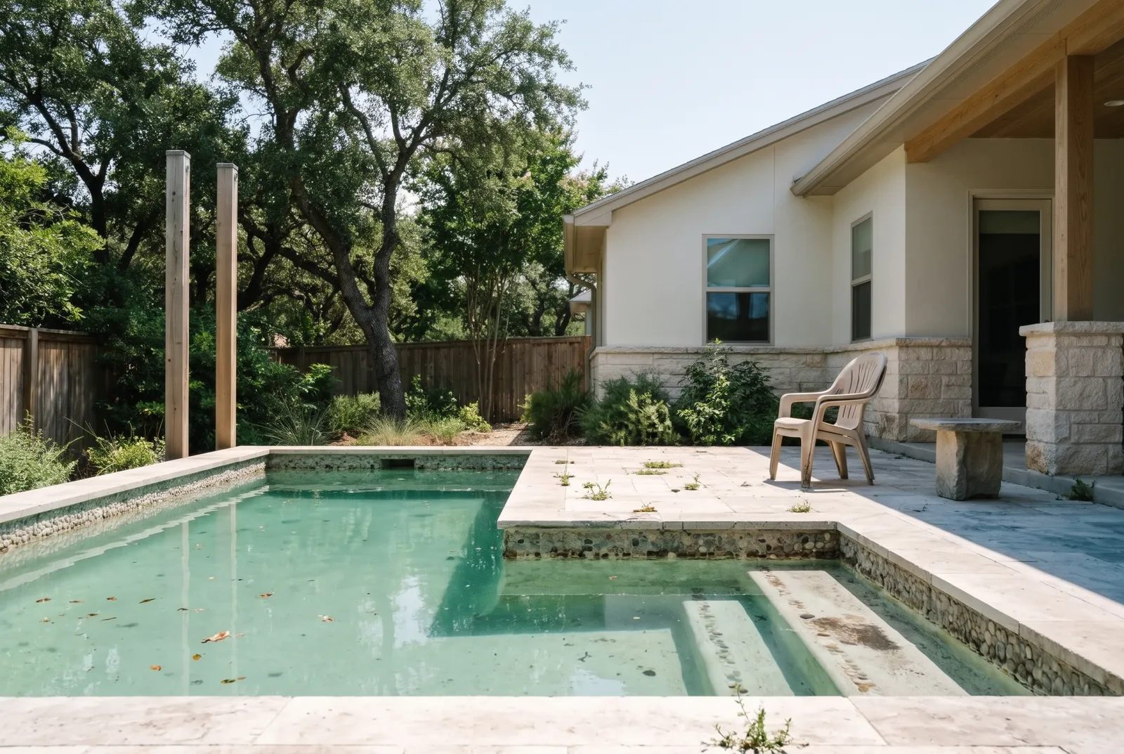 The same pool before the renovation (concept rendering)